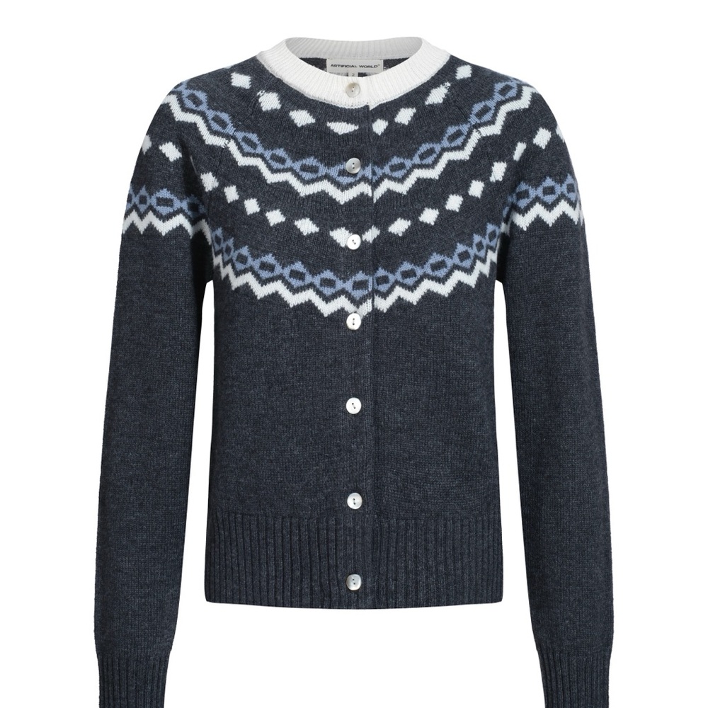 Grey Fair Isle Sweater